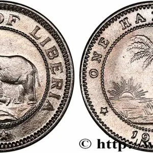 LIBERIA 1/2 Cent 1941 fwo_761473 Monde Petit Prix
