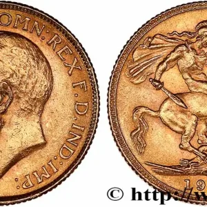 Quantité Limitée OR, PALLADIUM ET PLATINE INVESTISSEMENT 1 Souverain Georges V 1918 Bombay fwo_765399 Monde