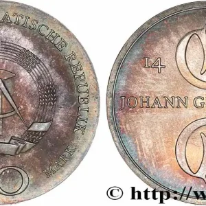 Marque ALLEMAGNE RÉPUBLIQUE DÉMOCRATIQUE 10 Mark Johann Gutenberg 1968 Berlin fwo_766375 Monde