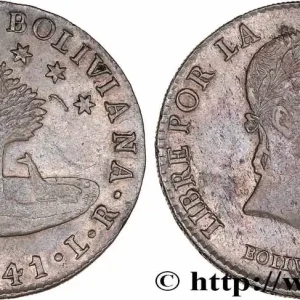 BOLIVIE 8 Soles Simon Bolivar 1841 Potosi fwo_766376 Monde Commander Vite