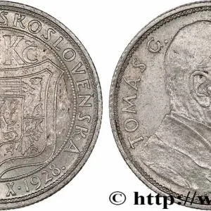 Usine Directe TCHÉCOSLOVAQUIE 10 Korun Thomas Masaryk 1928 fwo_768965 Monde