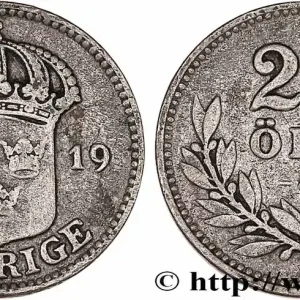 Garantie Incluse SUÈDE 25 Ore Gustave V 1919 fwo_768981 Monde