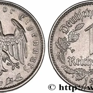 Nouvel Arrivage ALLEMAGNE 1 Reichsmark aigle 1934 Stuttgart fwo_769017 Monde