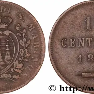 SAINT-MARIN 10 Centesimi écu aux trois tours 1875 Milan fwo_769052 Monde Solde