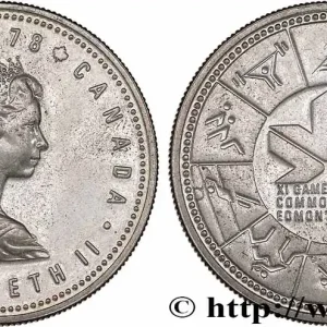 Top Qualité CANADA 1 Dollar Elisabeth II / XIe jeux du Commonwealth 1978 fwo_769058 Monde