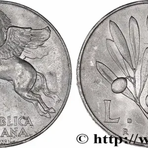 Original ITALIE 10 Lire Pégase 1950 Rome fwo_769093 Monde