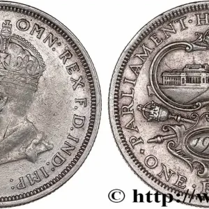 Exclusif AUSTRALIE 1 Florin Georges V - inauguration du Parlement 1927 Melbourne fwo_769175 Monde