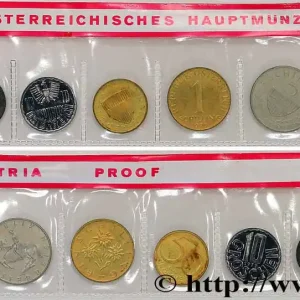 AUTRICHE Série Proof 7 Monnaies 1979 Vienne fwo_704781 Monde Original