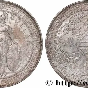Certifié GRANDE BRETAGNE - VICTORIA Trade dollar 1899 Bombay fwo_766761 Monde