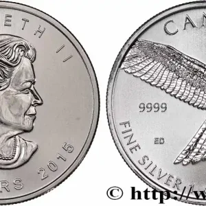 CANADA 5 Dollars Proof Rapace 2015 fwo_767370 Monde Gros Lot
