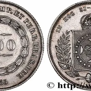 Meilleur Choix BRÉSIL - EMPIRE DU BRÉSIL - PIERRE II 200 Reis 1855 fwo_768716 Monde