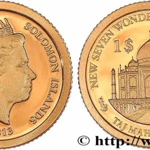 Promotion Saisonnière ÎLES SALOMON 1 Dollar Proof Taj Mahal 2013 fwo_768766 Monde