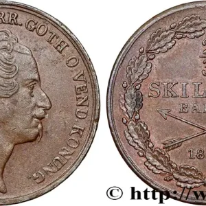 Retour Gratuit SUÈDE 2/3 Skilling Banco Oscar Ier 1852 fwo_764862 Monde