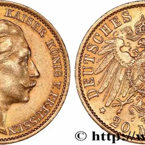 Certifié OR, PALLADIUM ET PLATINE INVESTISSEMENT 20 Mark Guillaume II 1910 Berlin fwo_765348 Monde