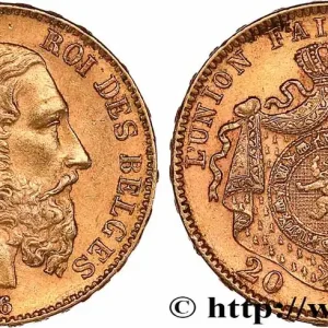 OR, PALLADIUM ET PLATINE INVESTISSEMENT 20 Francs Léopold II 1876 Bruxelles fwo_765373 Monde Acheter En Ligne