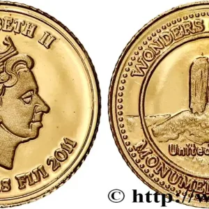 FIDJI 10 Dollar Proof Monument Valley 2011 fwo_768828 Monde Vente Directe