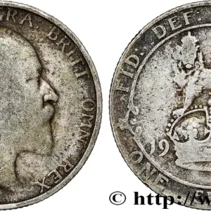 ROYAUME-UNI 1 Shilling Edouard VII 1907 fwo_769744 Monde Meilleure Vente