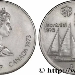 Produit De Marque CANADA 5 Dollars JO Montréal 1976 voiliers 1973 fwo_770518 Monde