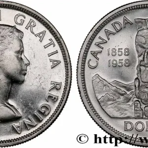 Garantie Incluse CANADA 1 Dollar Elisabeth II / Colombie Britannique 1958 fwo_770605 Monde