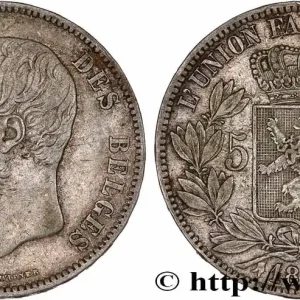 BELGIQUE 5 Francs Léopold II 1873 fwo_770752 Monde Meilleure Qualité