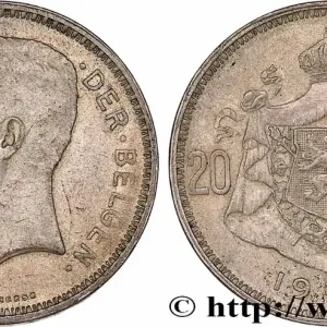 BELGIQUE 20 Francs Albert Ier légende Flamande 1934 fwo_770766 Monde Achetez Aujourd’hui