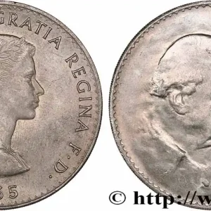 Premium ROYAUME-UNI 1 Crown Winston Churchill 1965 fwo_770820 Monde