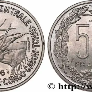 ÉTATS DE L'AFRIQUE ÉQUATORIALE Essai de 50 Francs antilopes 1961 fwo_770846 Monde Nouvel Arrivage