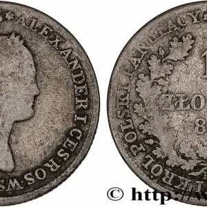 POLOGNE 1 Zloty Nicolas Ier 1832 Varsovie fwo_770905 Monde Solde