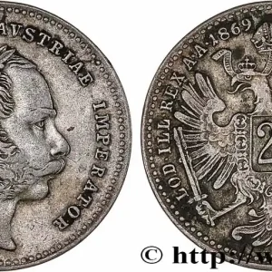 Livraison Express AUTRICHE 20 Kreuzer François-Joseph Ier 1869 Vienne fwo_770910 Monde