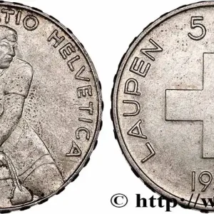 Bon Marché SUISSE 5 Francs 600e anniversaire de la bataille de Laupen 1939 Berne fwo_749371 Monde