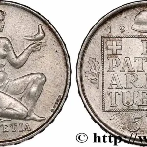 Retour Gratuit SUISSE 5 Francs fond pour l’armement 1936 Berne fwo_749411 Monde