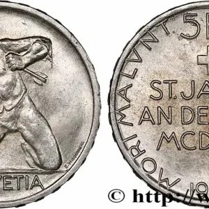 SUISSE 5 Francs 500e anniversaire de la Bataille de Saint-Jacques sur la Birse 1944 Berne fwo_749441 Monde Offre Du Jour