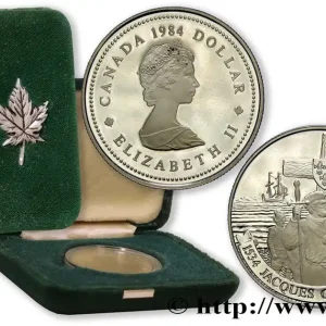 CANADA 1 Dollar Proof 400e anniversaire de l’arrivée de Jacques Cartier 1984 fwo_759575 Monde Promotion
