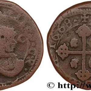 ITALIE - ROYAUME DE SARDAIGNE - CHARLES II 3 Cagliarese ou 6 Denari 1668 Cagliari fwo_761889 Monde Nouveauté