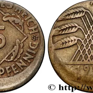 Promotion ALLEMAGNE 5 Rentenpfennig fauté de type “casquette” 1924 Berlin fwo_770615 Monde