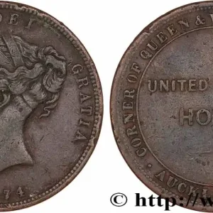 Seulement Aujourd’hui NOUVELLE-ZÉLANDE 1 Penny Token 1874 fwo_771950 Monde