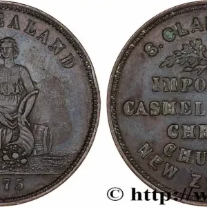 NOUVELLE-ZÉLANDE 1 Penny Token 1875 fwo_771964 Monde Jusqu’à Épuisement Des Stocks