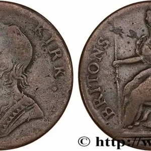 Meilleure Qualité ROYAUME-UNI (TOKENS) 1/2 Penny Colonel Kirk n.d. fwo_772017 Monde