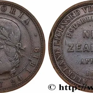 NOUVELLE-ZÉLANDE 1 Penny Token 1871 fwo_772026 Monde Livraison Gratuite