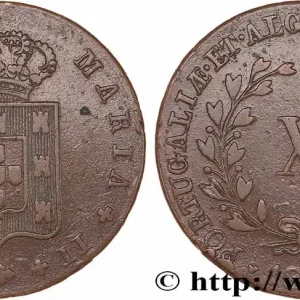 Retour Gratuit PORTUGAL - ROYAUME DE PORTUGAL - MARIE II 10 Réis 1836 fwo_773552 Monde