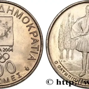 Original GRÈCE 500 Drachmes Jeux Olympiques de 2004 / Spyros Louis, premier vainqueur olympique du Marathon en 1896 2000fwo_518046 Monde