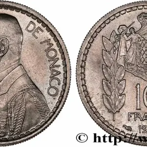 MONACO 10 Francs Louis II 1946 Paris fwo_761396 Monde Livraison Gratuite