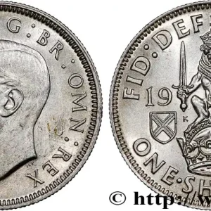 ROYAUME-UNI 1 Shilling Georges VI “Scotland reverse” 1945 fwo_764412 Monde Soldes
