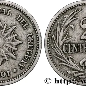 URUGUAY 2 Centesimos 1901 Paris - A fwo_764695 Monde Certifié