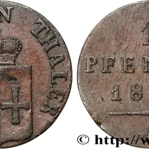 Promotion ALLEMAGNE - WALDECK-PYRMONT 1 Pfennig Georg Heinrich 1842 Berlin fwo_764823 Monde