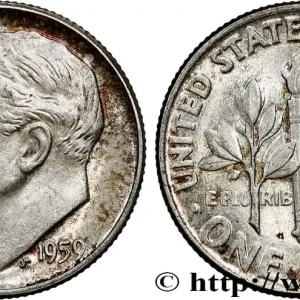 Usine Directe ÉTATS-UNIS D'AMÉRIQUE 1 Dime(10 Cents) Roosevelt 1959 Philadelphie fwo_765443 Monde