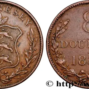 GUERNESEY 8 Doubles 1834 fwo_771969 Monde Prix Réduit