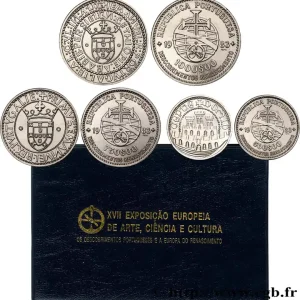 Nouveauté PORTUGAL Série trois monnaies 500, 750 et 1000 Escudos “découvertes et renaissance” 1983 fwo_772451 Monde