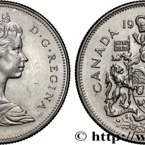 CANADA 50 Cents Élisabeth II 1968 fwo_772594 Monde Bon Marché