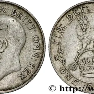 Réduction ROYAUME-UNI 1 Shilling Georges V 1924 Londres fwo_772745 Monde